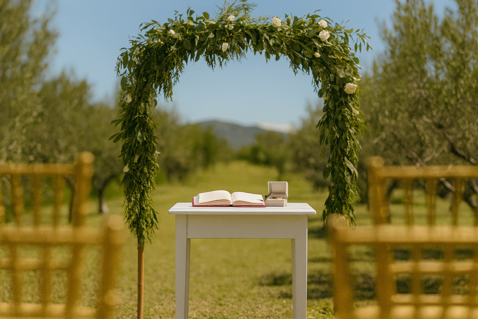 boutique destination wedding setting in the Istrian countryside
